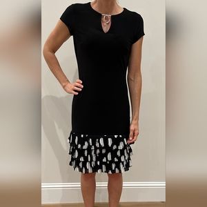 Frank Lyman Design Black and White Dress Size 6
